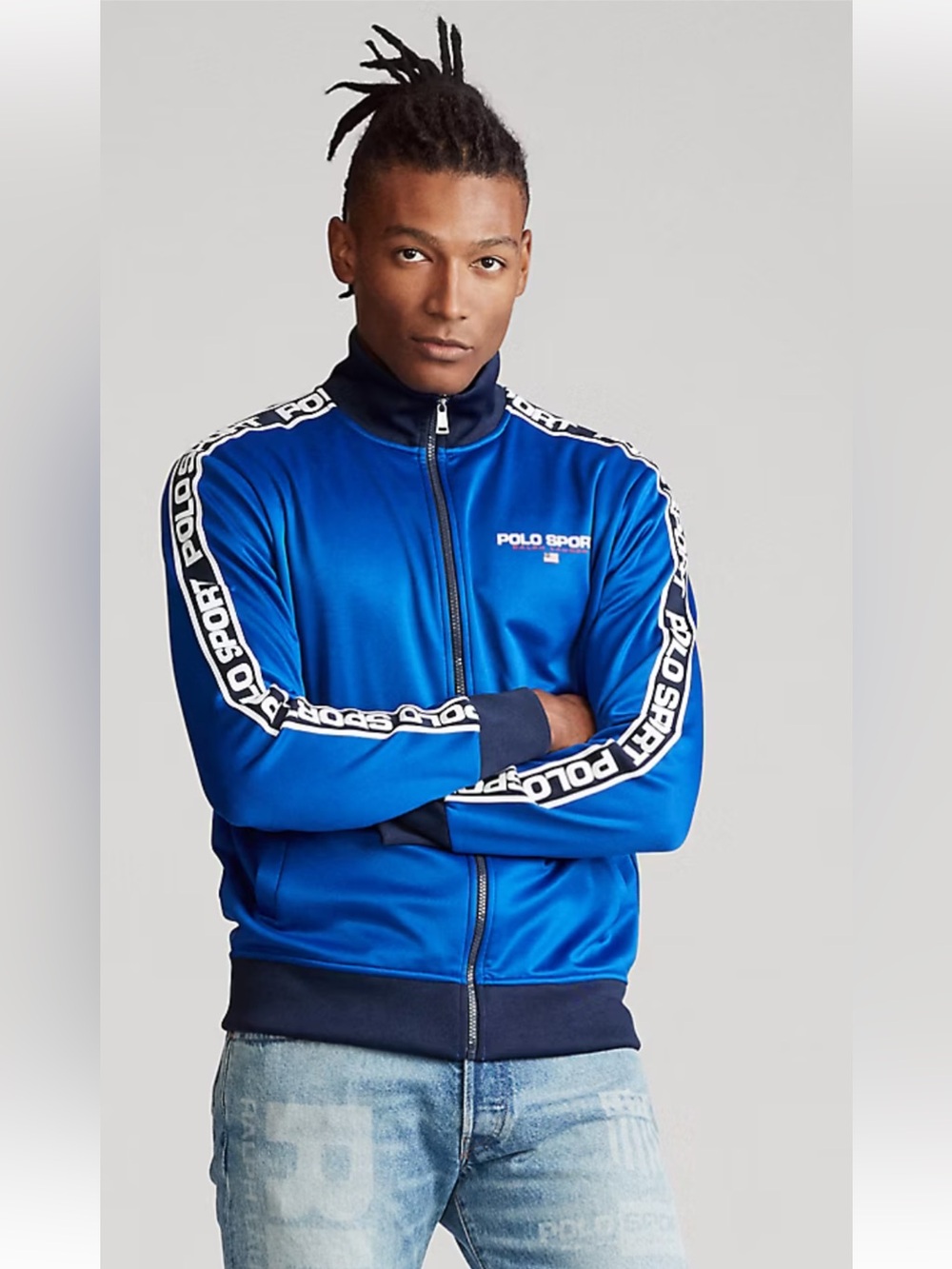 Polo by Ralph Lauren Blue Polo Sport Zip Track Jacket